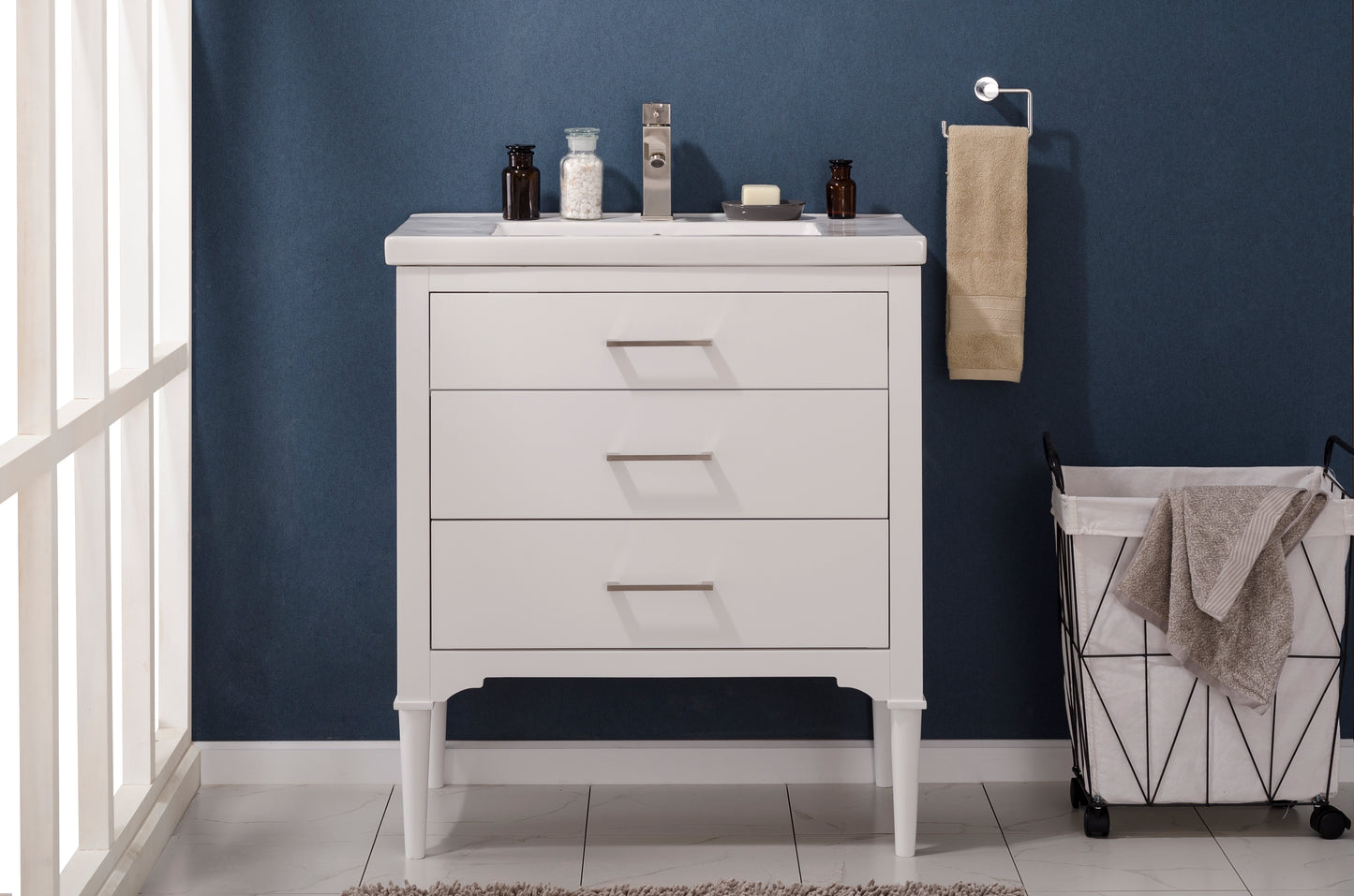Mason 30" Single Sink Vanity In White
