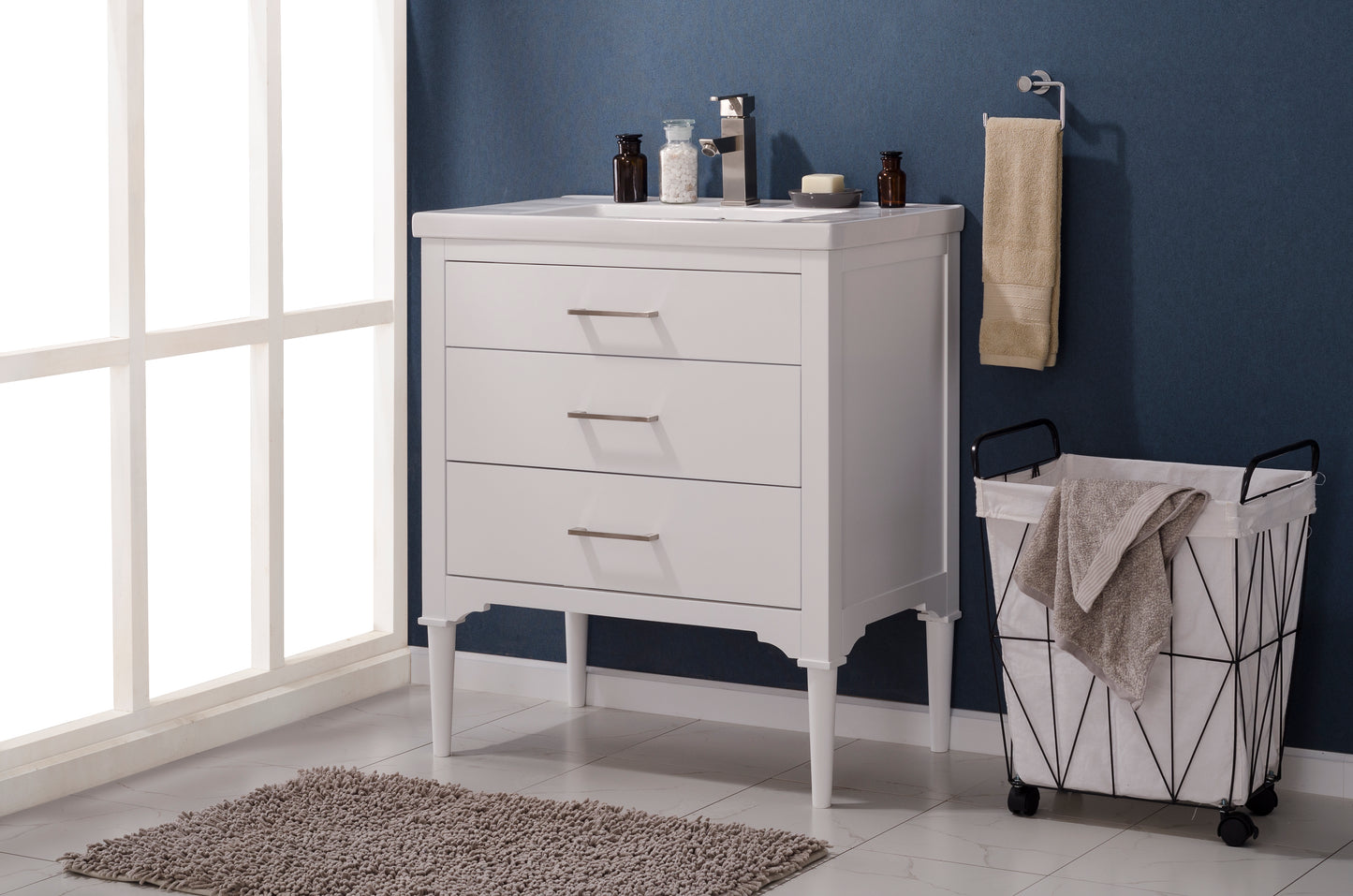 Mason 30" Single Sink Vanity In White