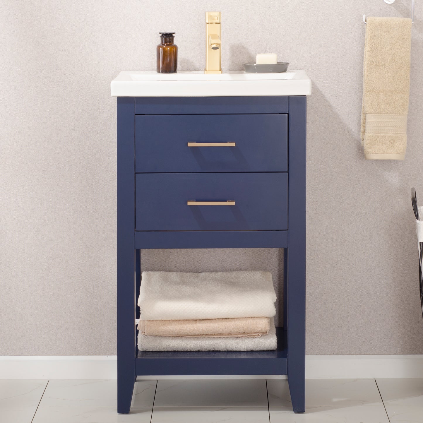 Cara 20" Single Sink Vanity In Blue