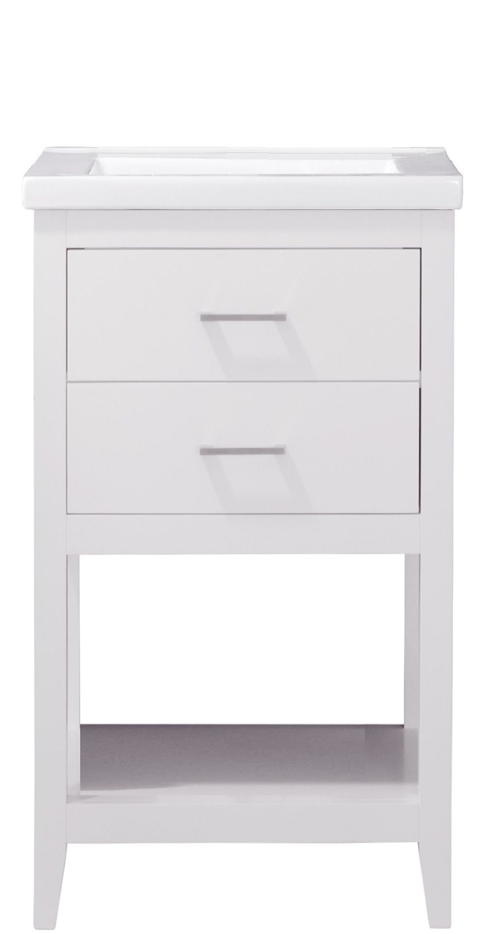 Cara 20" Single Sink Vanity In White