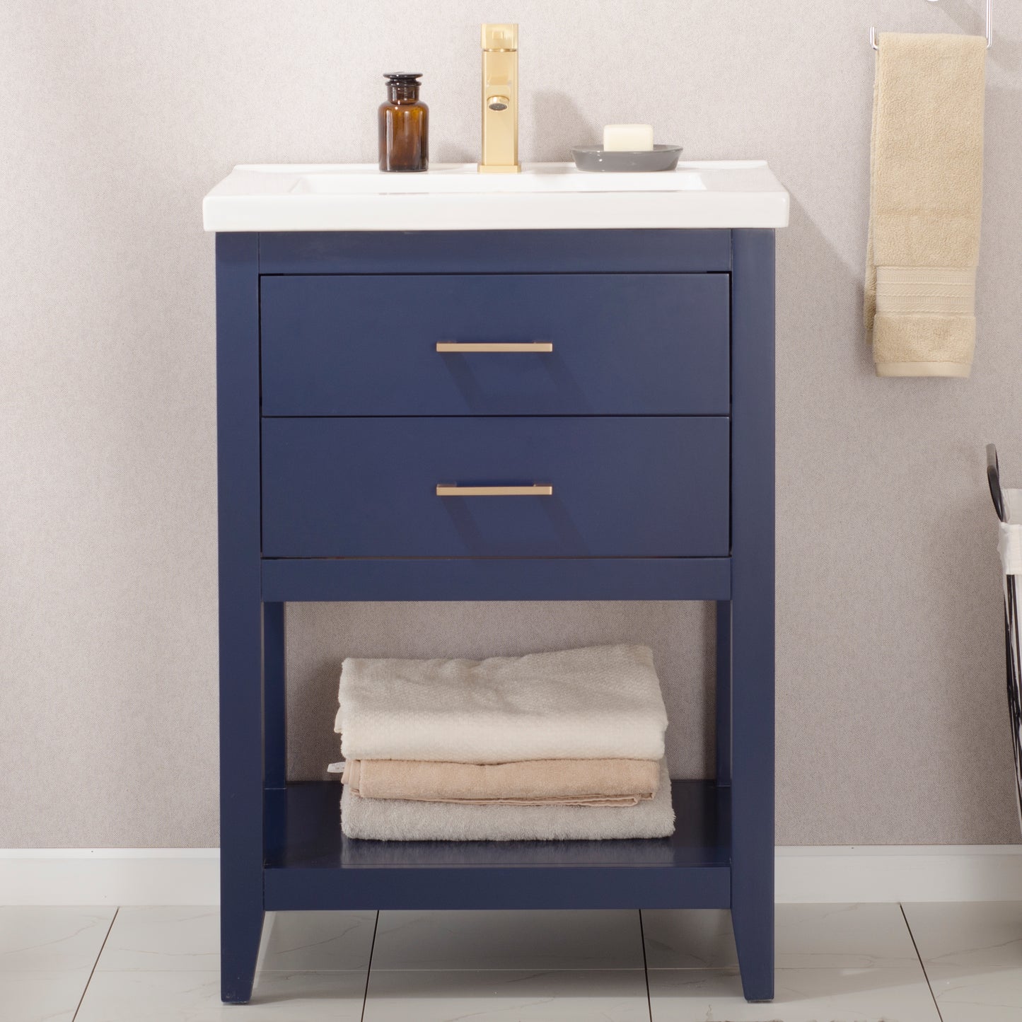 Cara 24" Single Sink Vanity In Blue