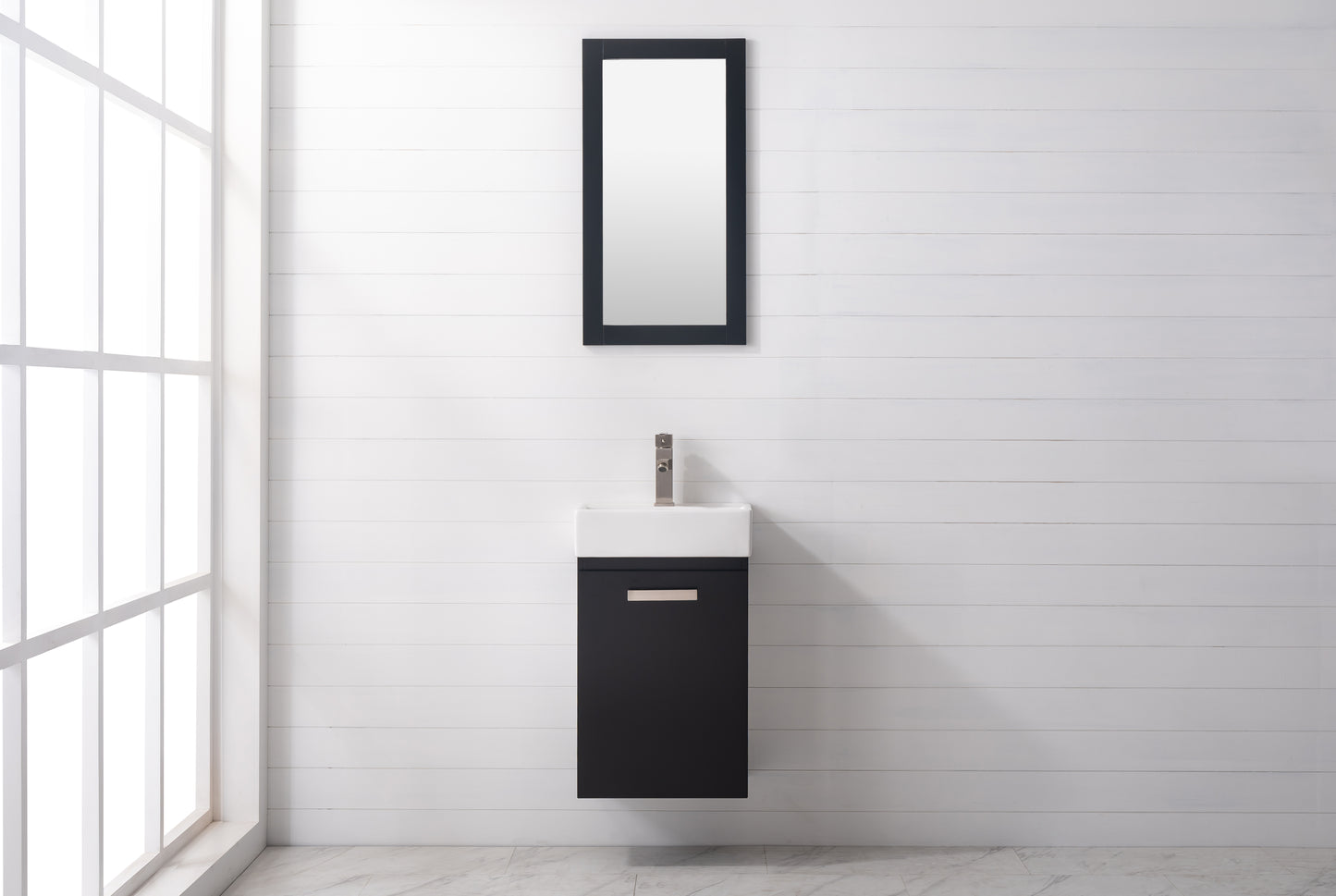 Stella 16.5" Single Sink Vanity In Black