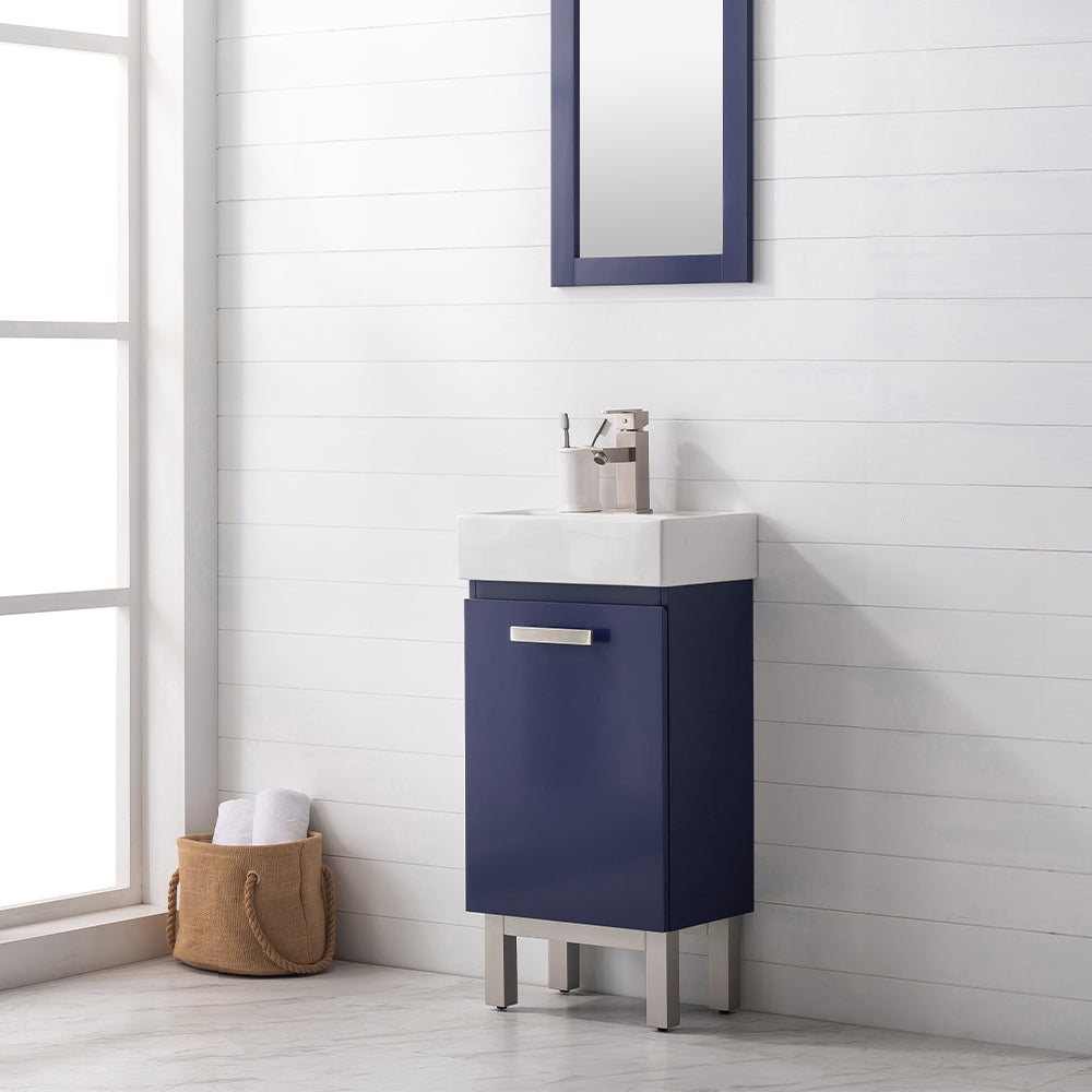 Stella 16.5" Single Sink Vanity In Blue