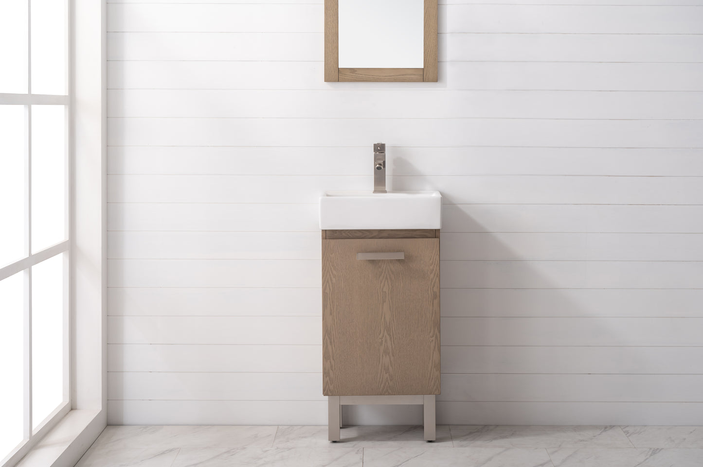 Stella 16.5" Single Sink Vanity In Oak