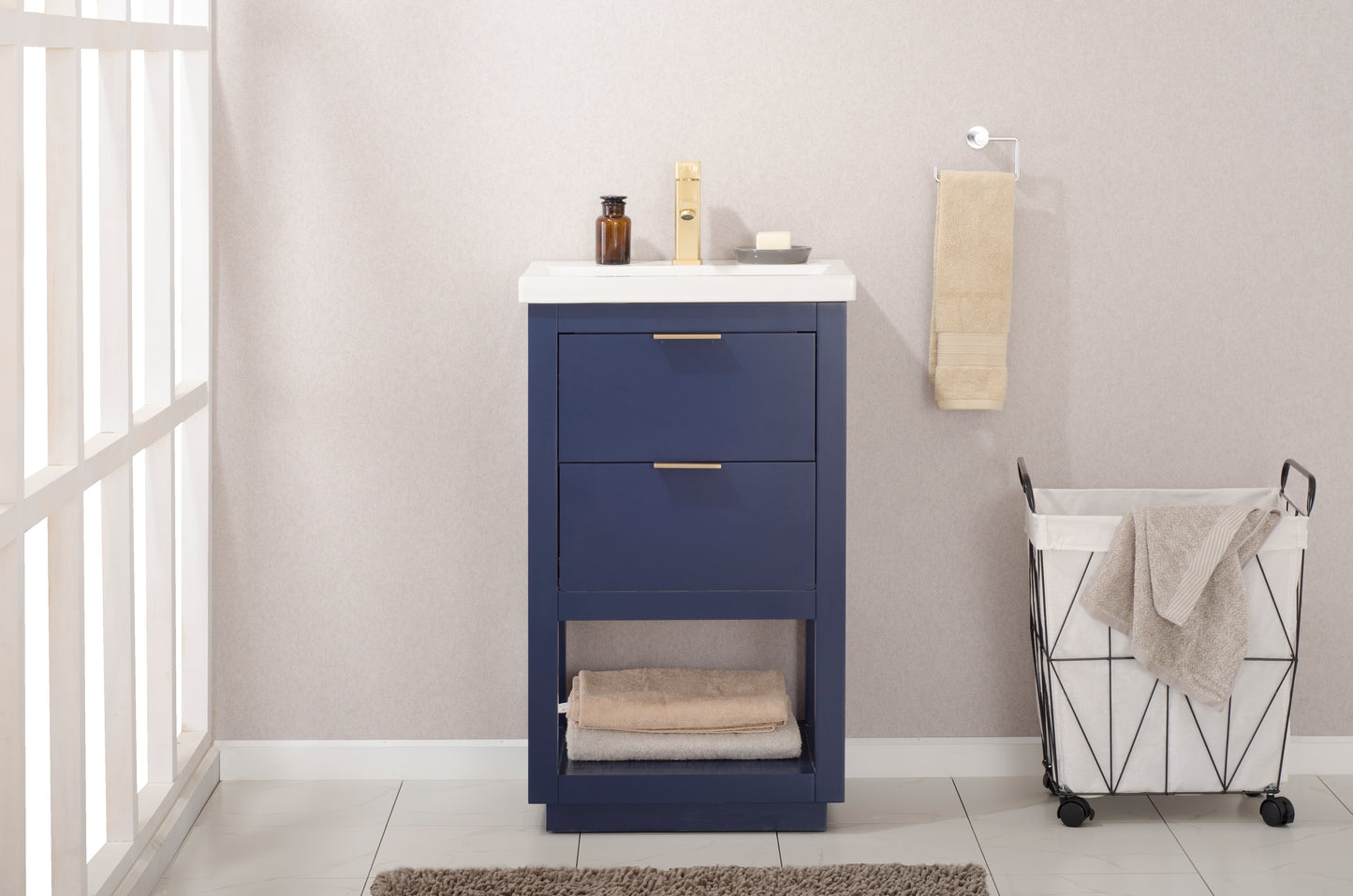 Klein 20" Single Sink Vanity In Blue