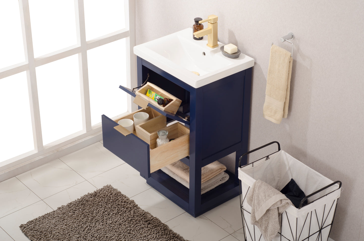 Klein 20" Single Sink Vanity In Blue