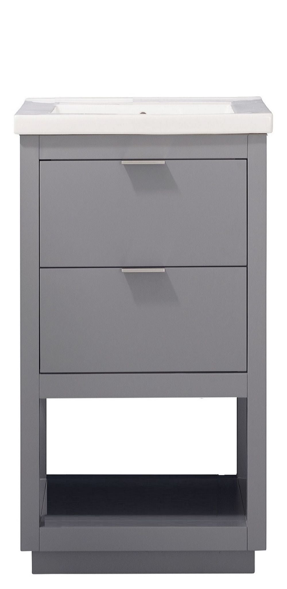 Klein 20" Single Sink Vanity In Gray