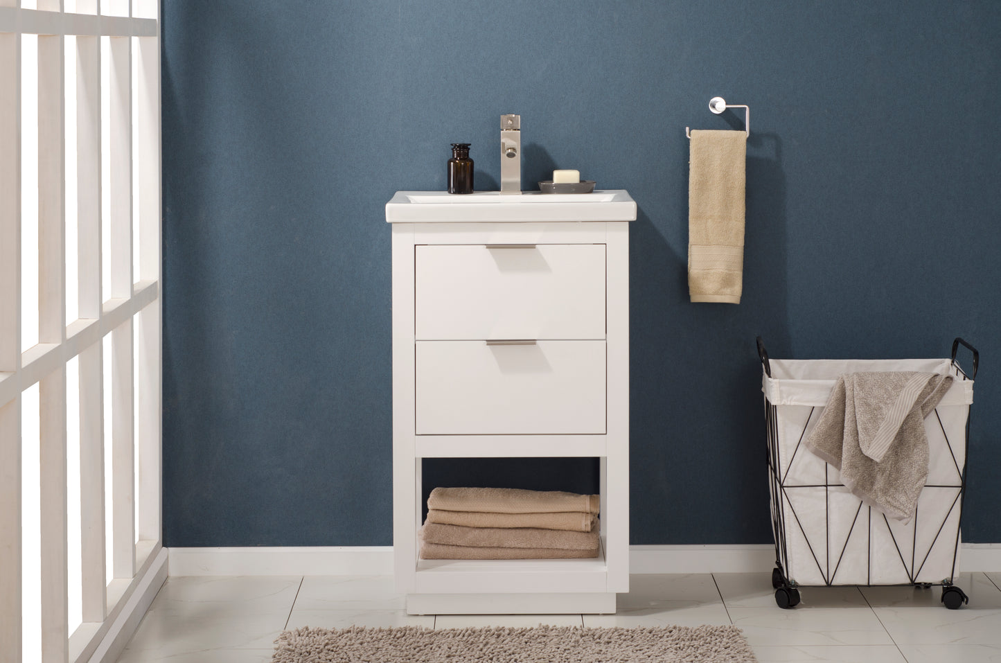 Klein 20" Single Sink Vanity In White