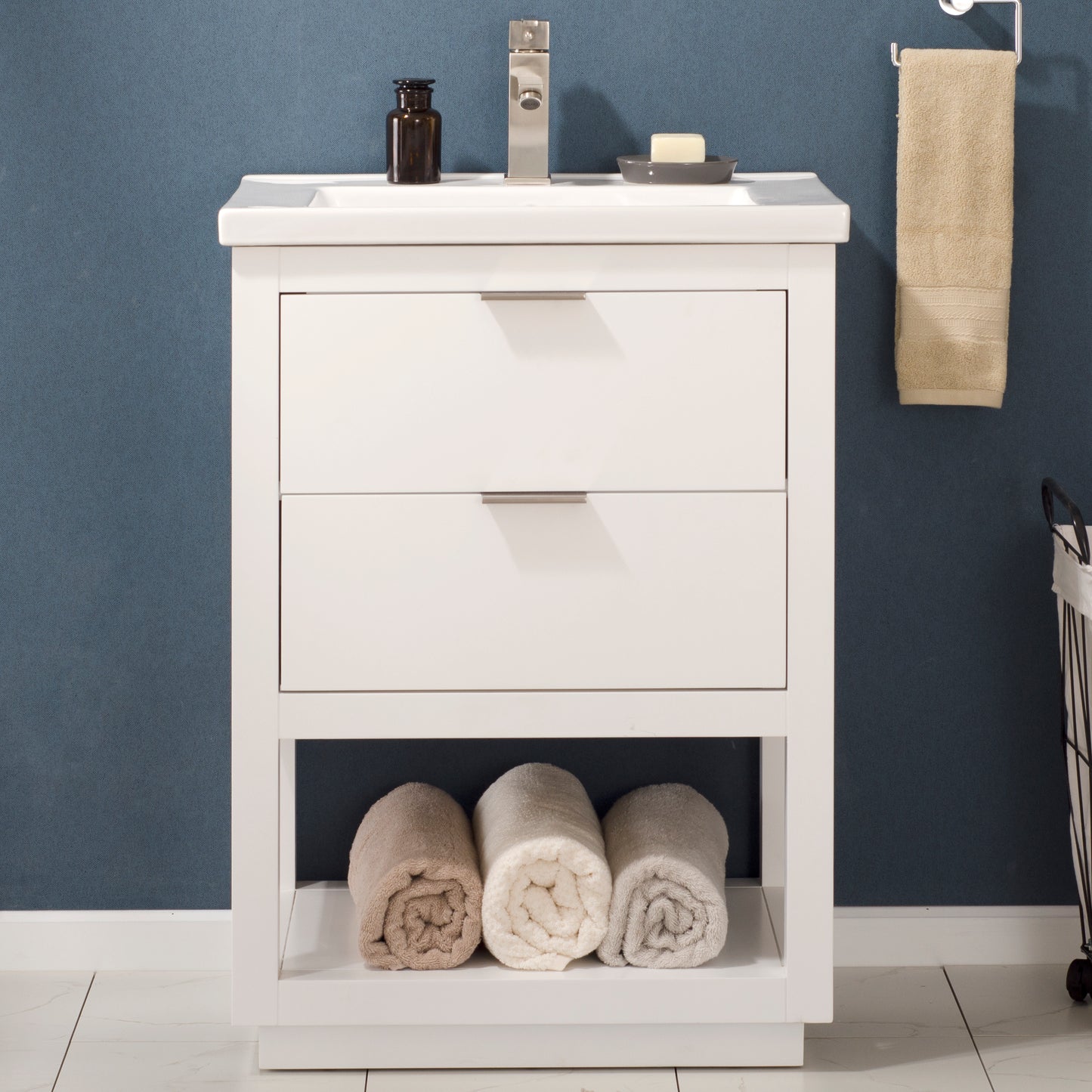 Klein 24" Single Sink Vanity In White