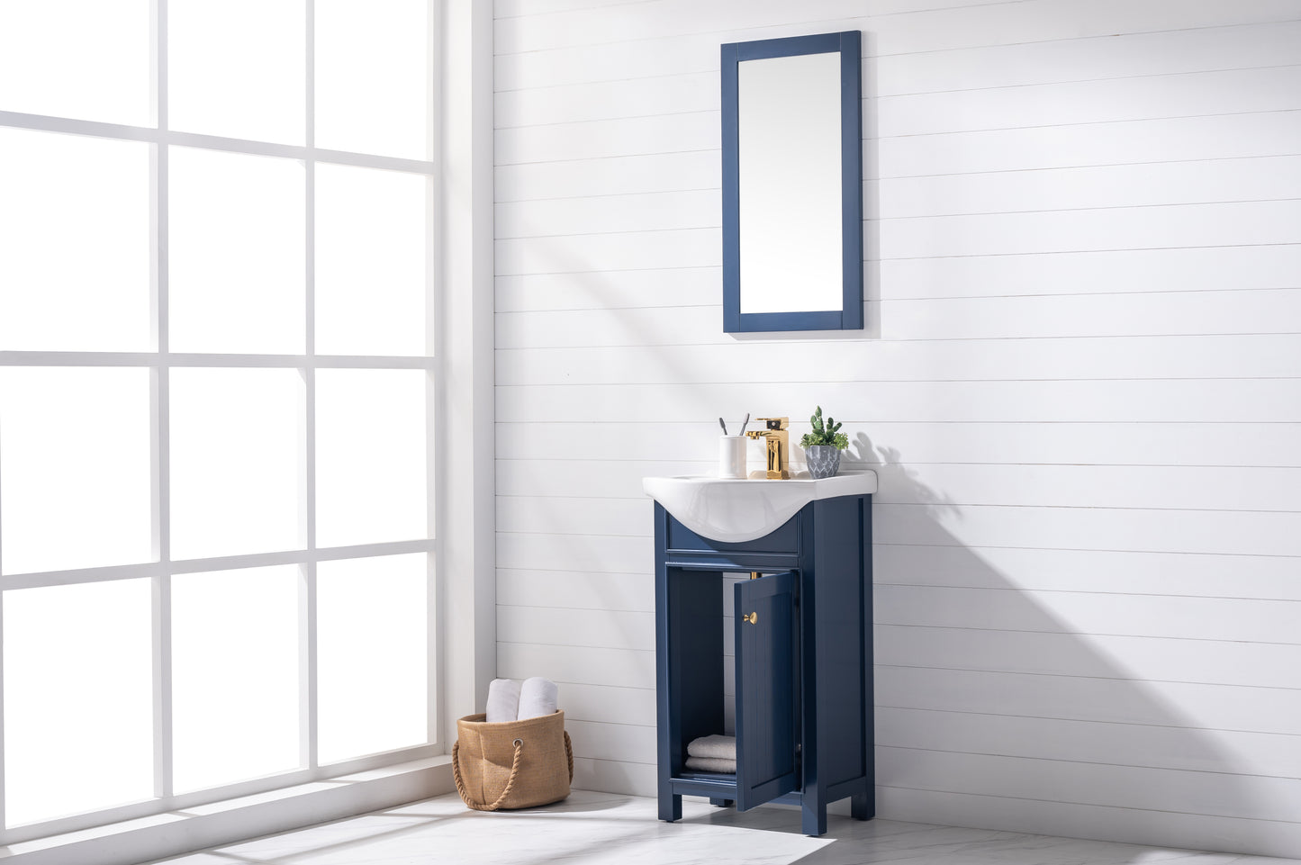 Marian 20" Single Sink Vanity In Blue