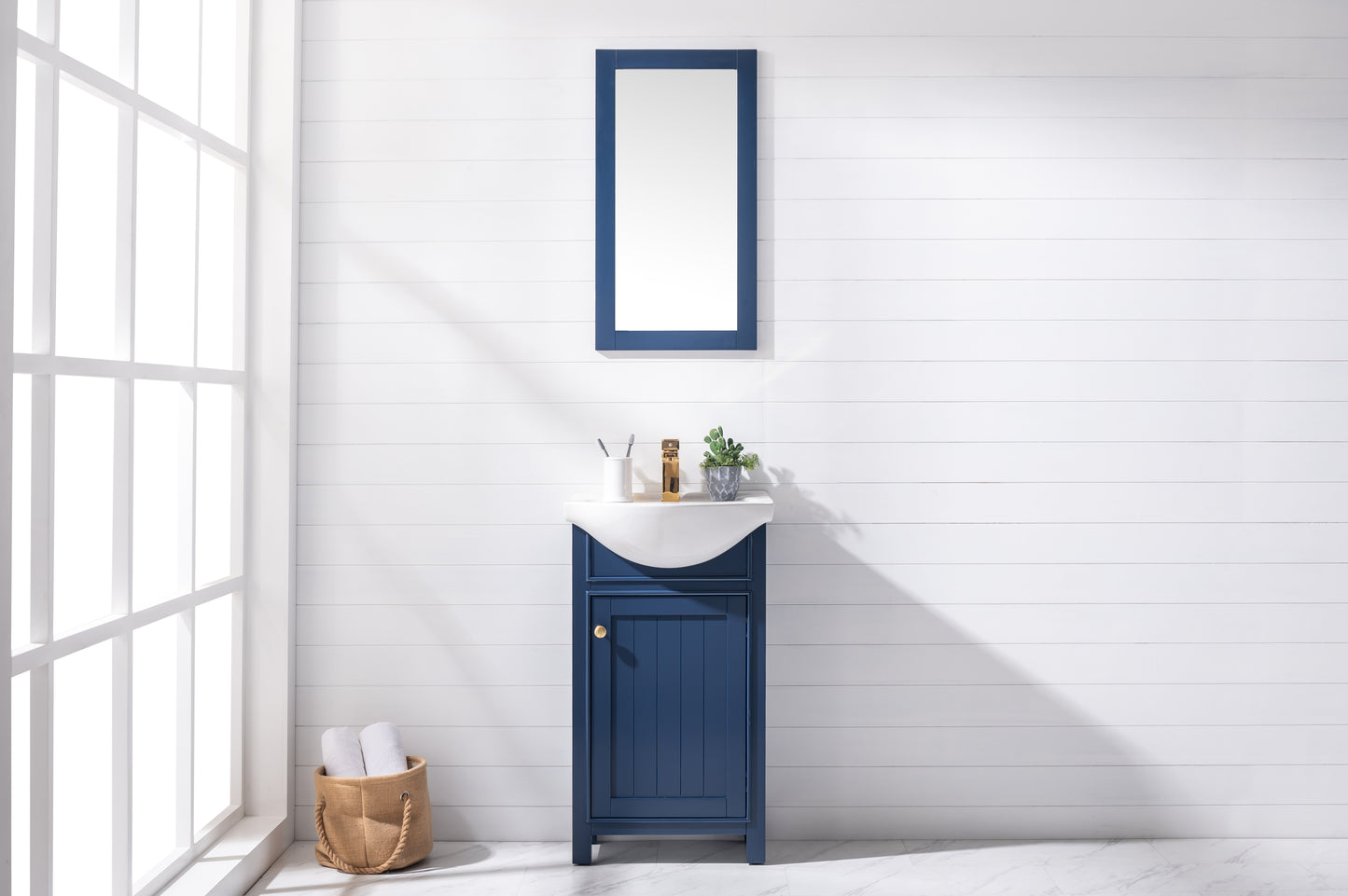 Marian 20" Single Sink Vanity In Blue