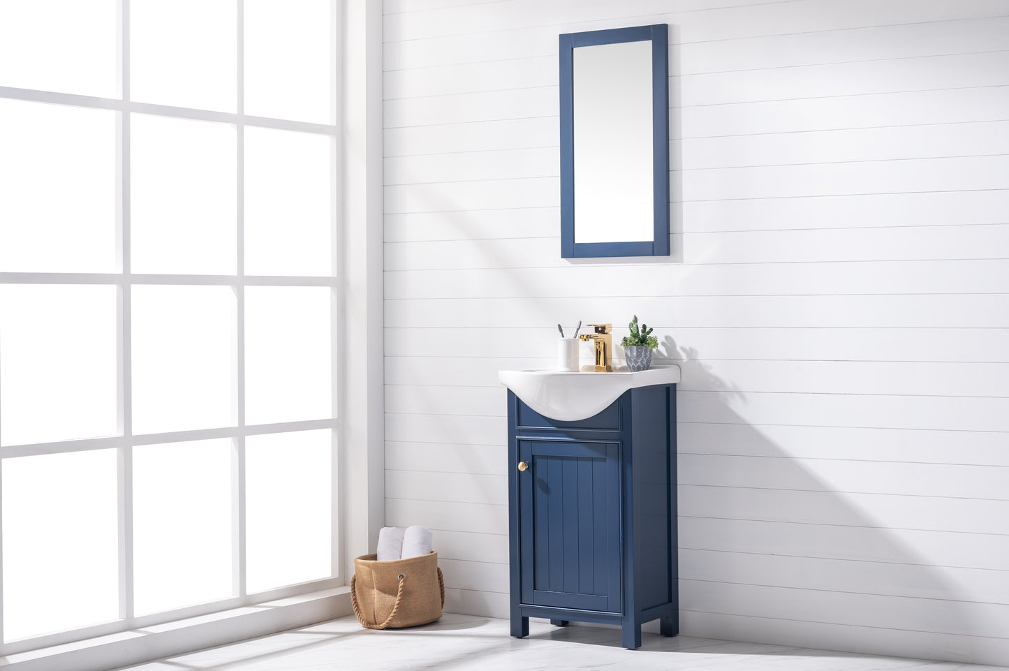 Marian 20" Single Sink Vanity In Blue