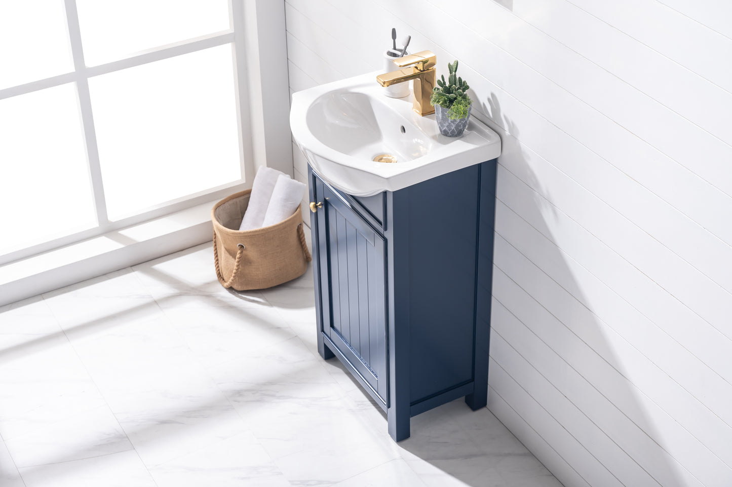 Marian 20" Single Sink Vanity In Blue