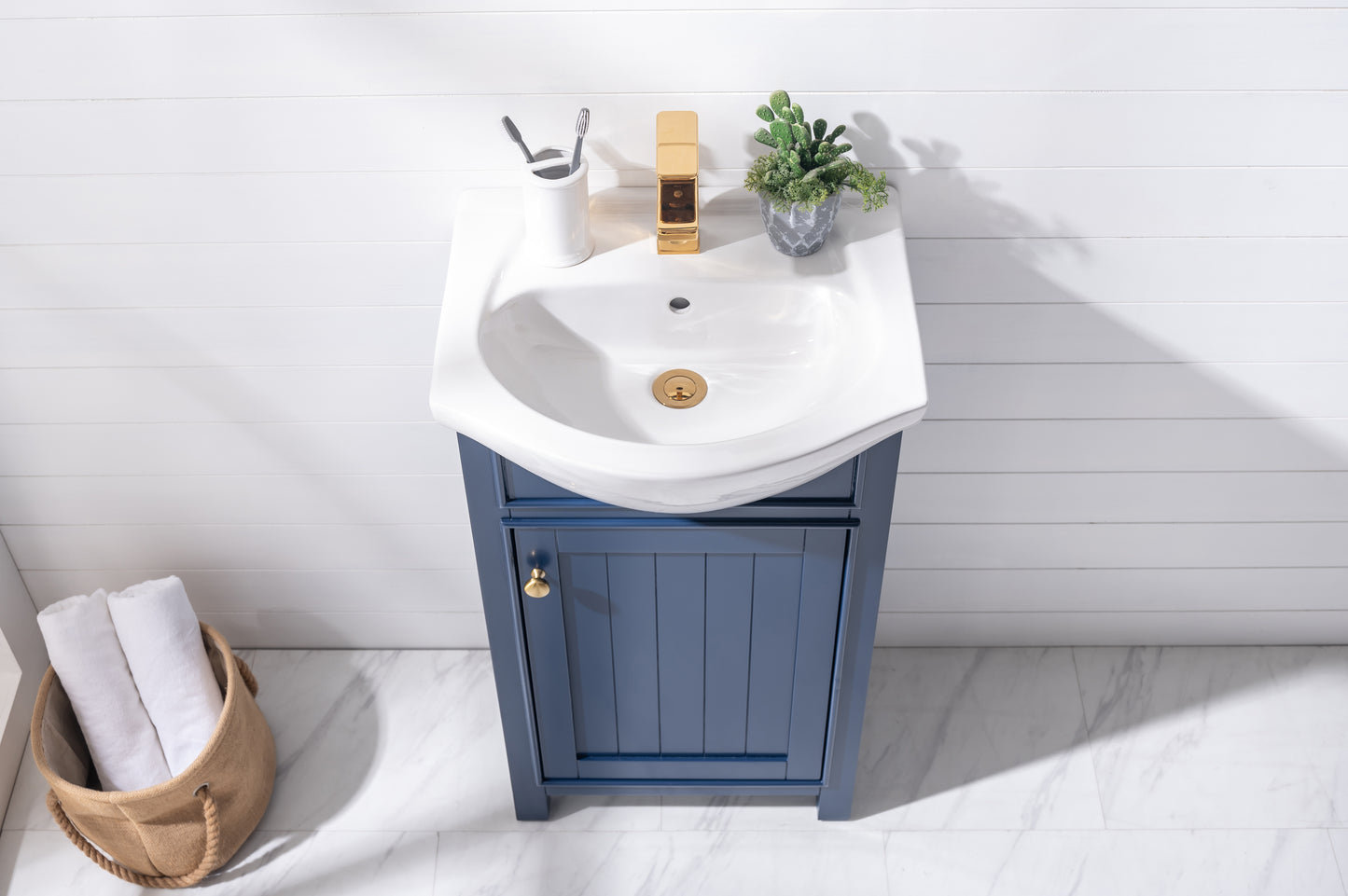 Marian 20" Single Sink Vanity In Blue