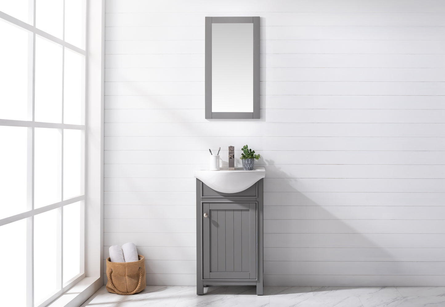 Marian 20" Single Sink Vanity In Gray