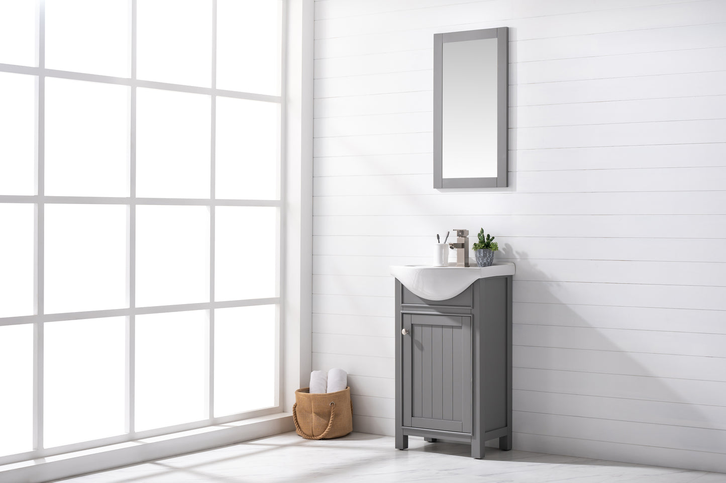 Marian 20" Single Sink Vanity In Gray