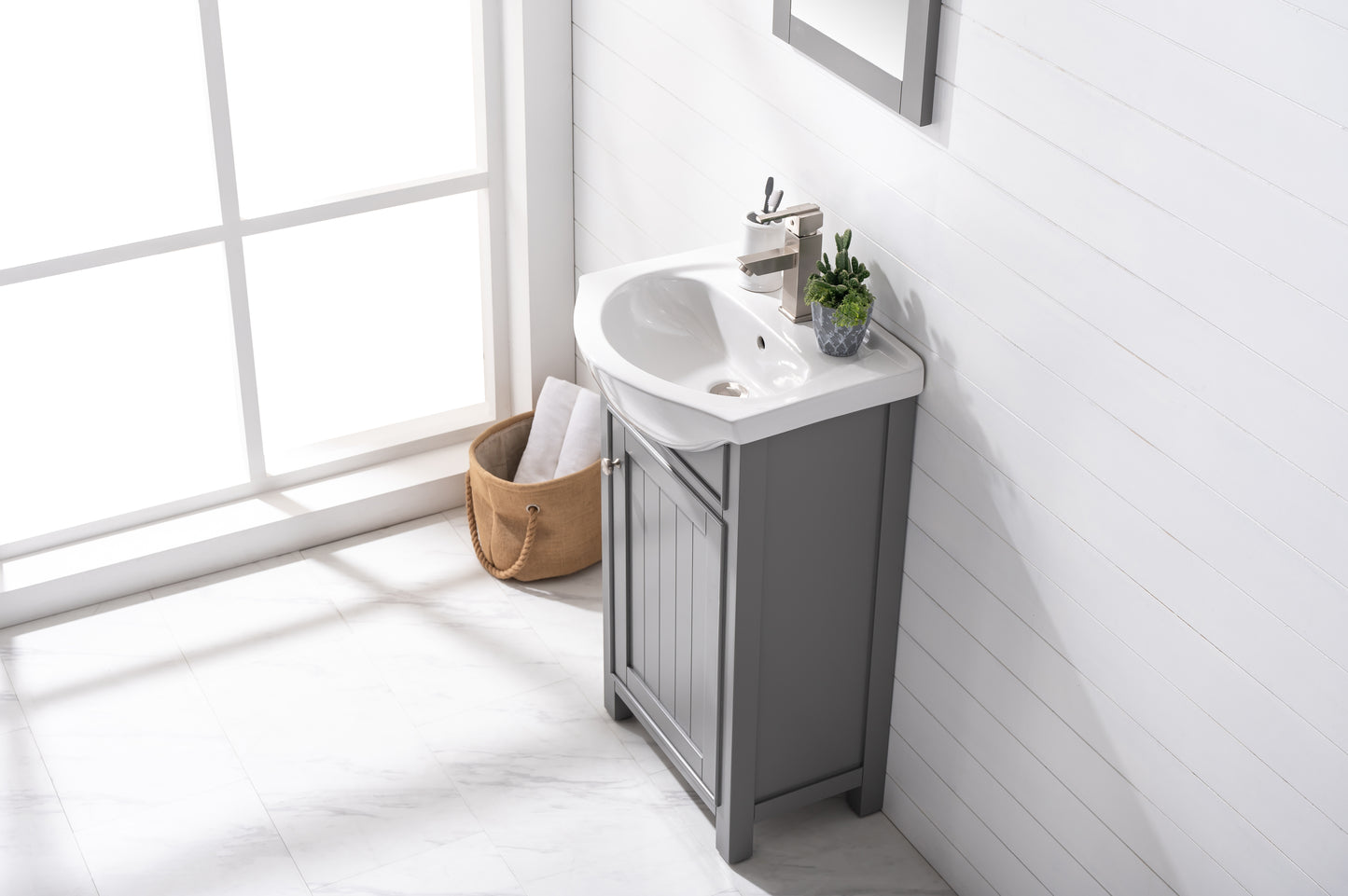 Marian 20" Single Sink Vanity In Gray