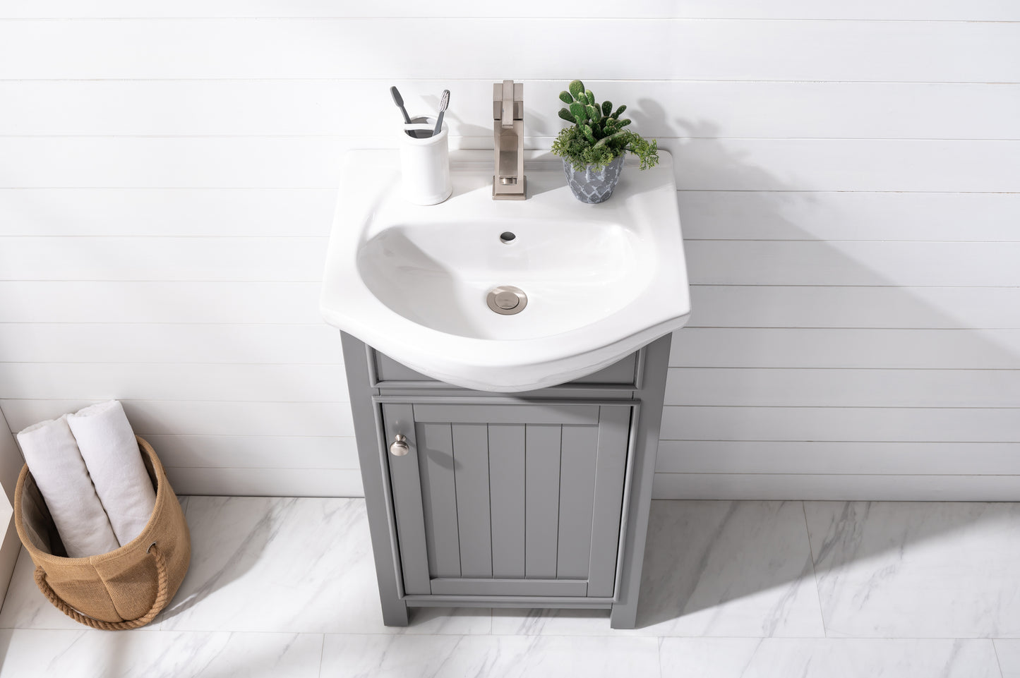 Marian 20" Single Sink Vanity In Gray