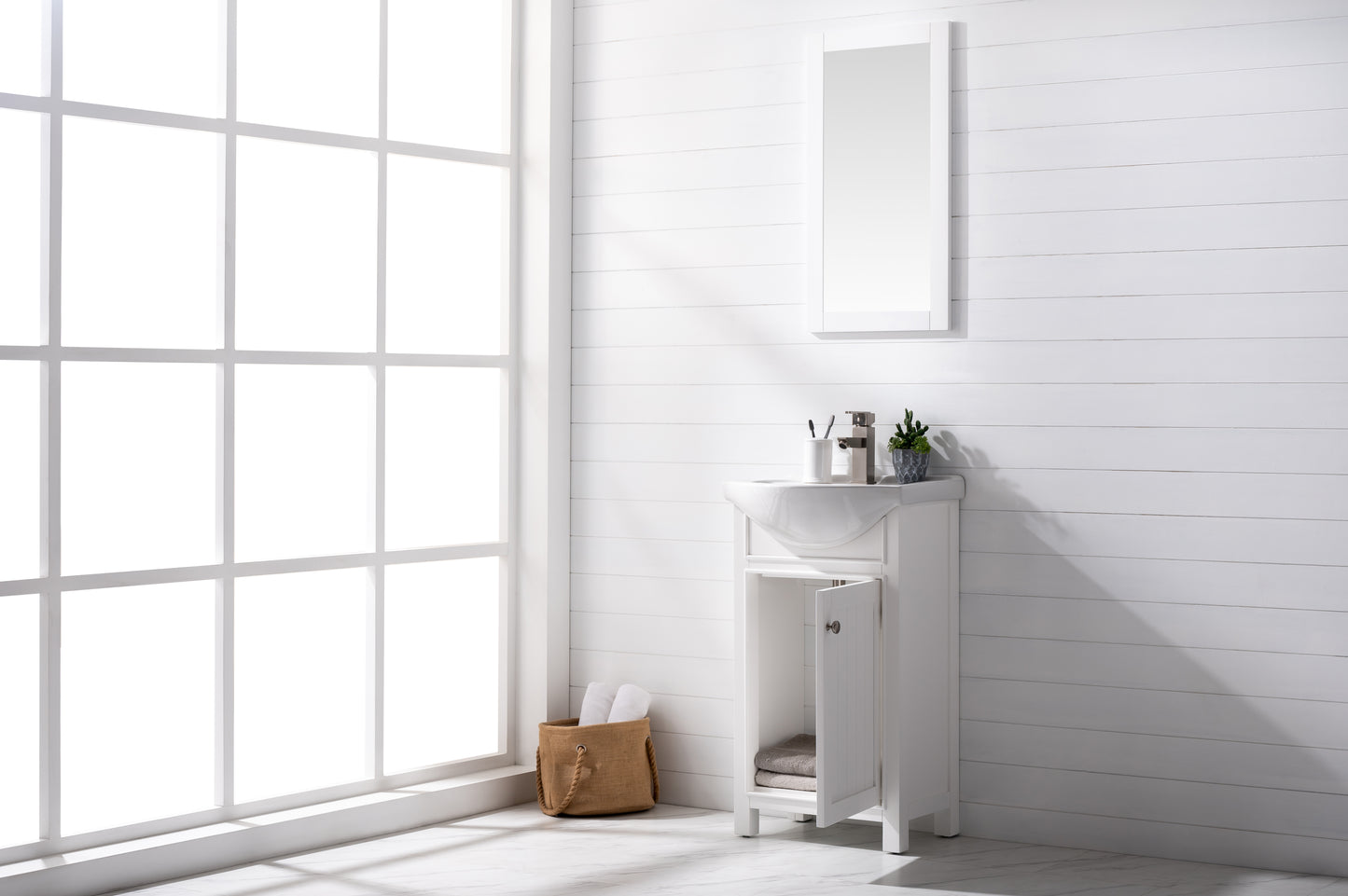 Marian 20" Single Sink Vanity In White