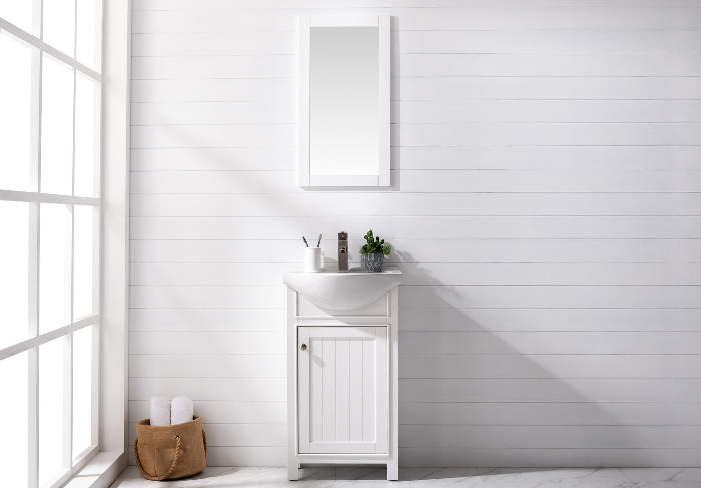 Marian 20" Single Sink Vanity In White