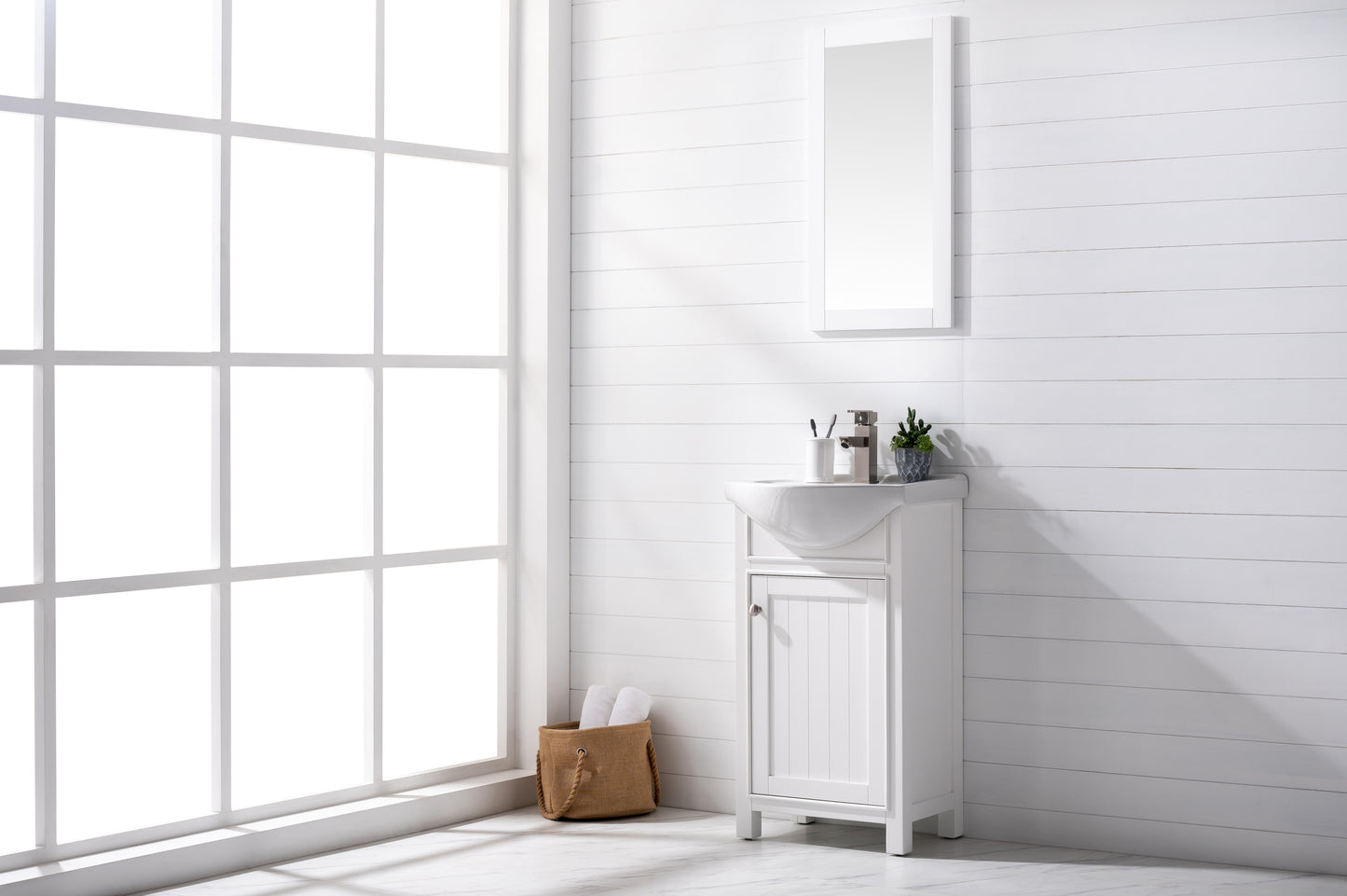 Marian 20" Single Sink Vanity In White