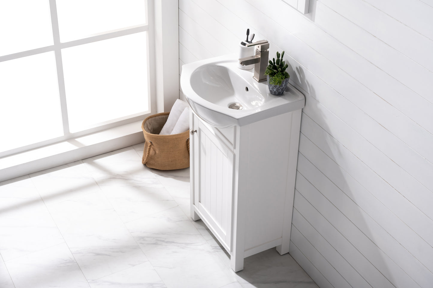 Marian 20" Single Sink Vanity In White