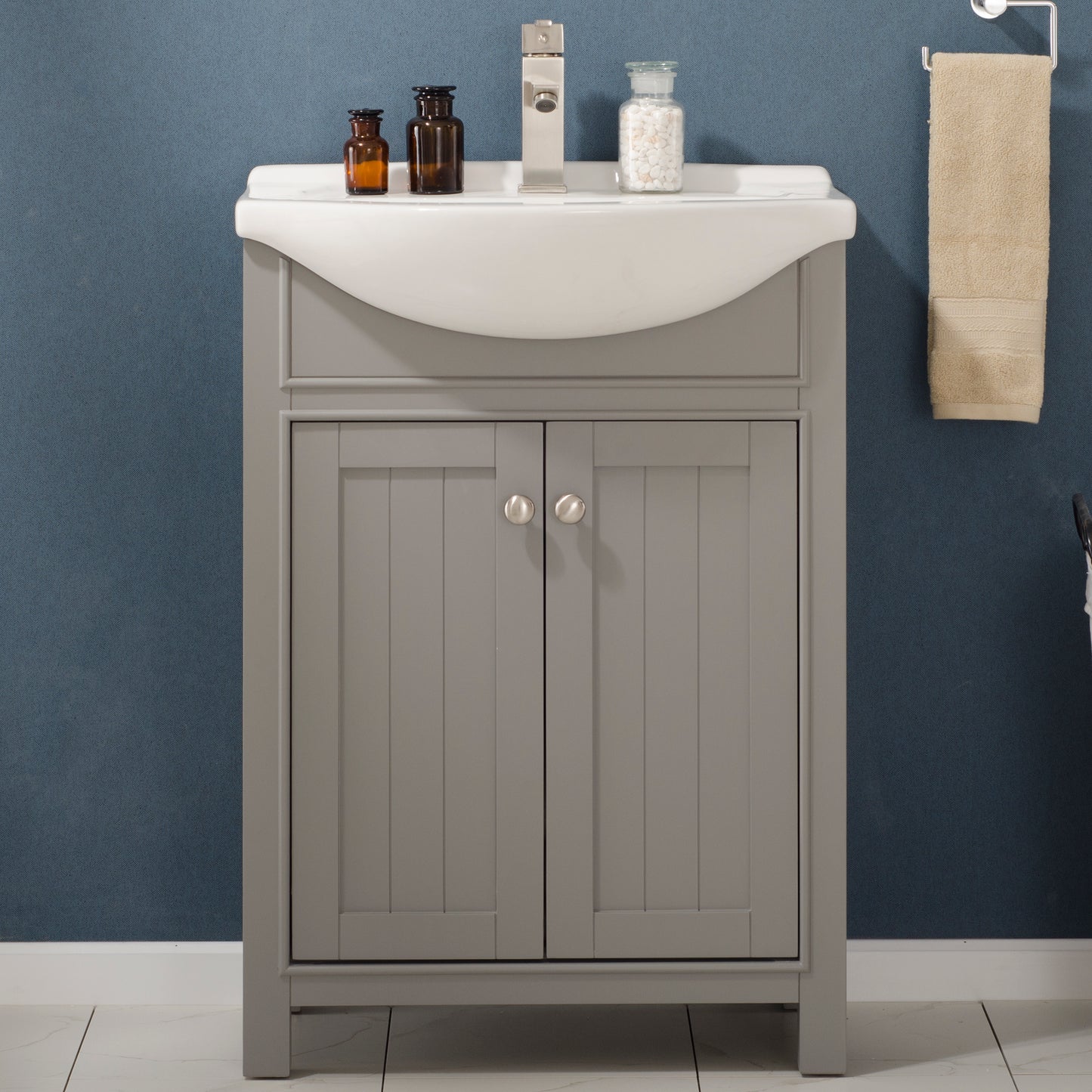 Marian 24" Single Sink Vanity In Gray