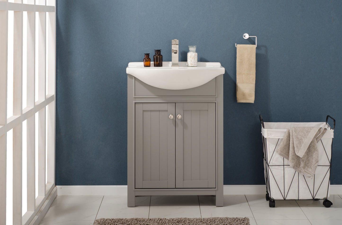 Marian 24" Single Sink Vanity In Gray
