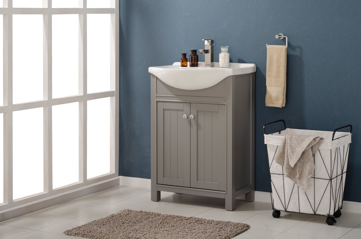 Marian 24" Single Sink Vanity In Gray
