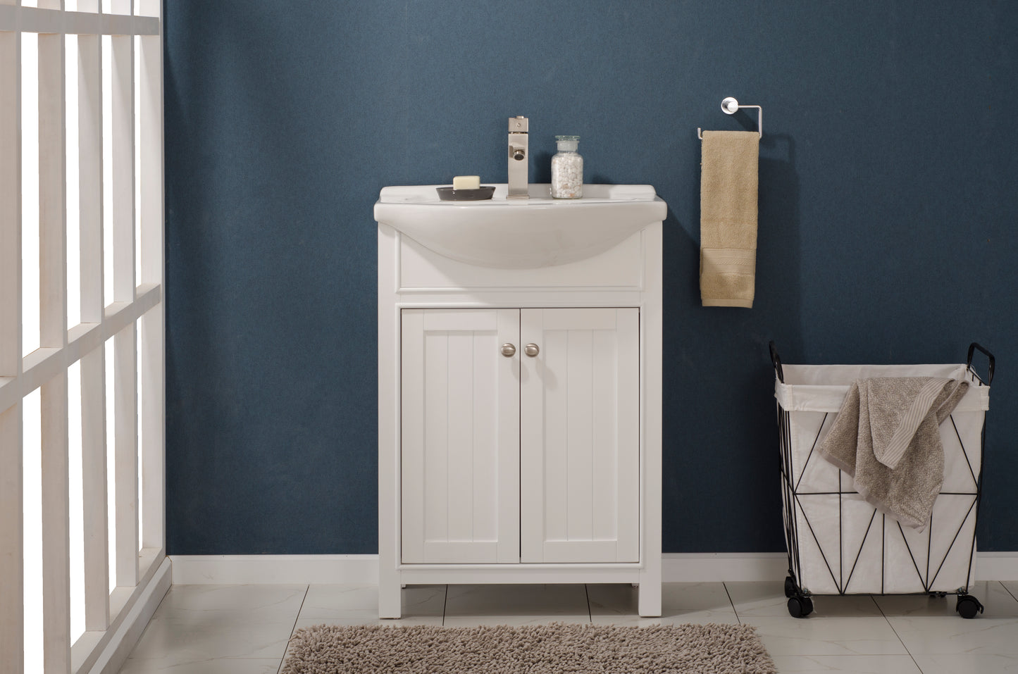 Marian 24" Single Sink Vanity In White