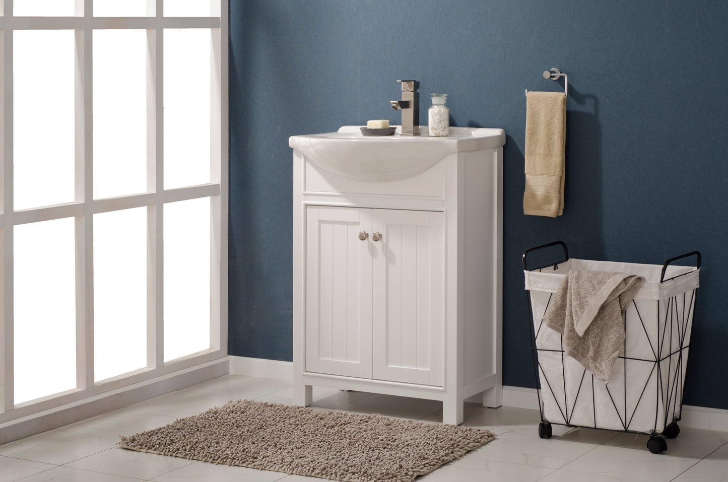 Marian 24" Single Sink Vanity In White