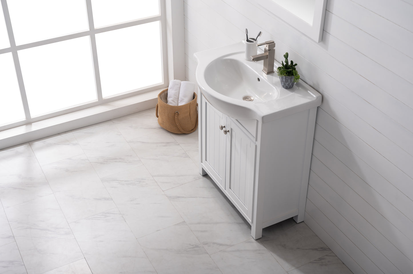 Marian 30" Single Sink Vanity In White