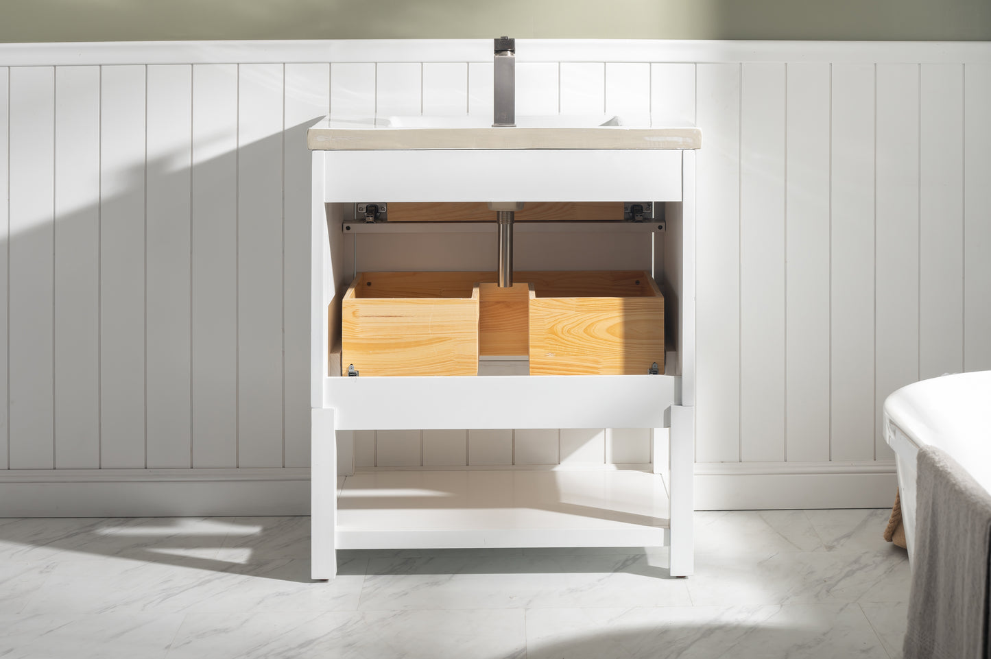 Logan 30" Single Sink Vanity In White