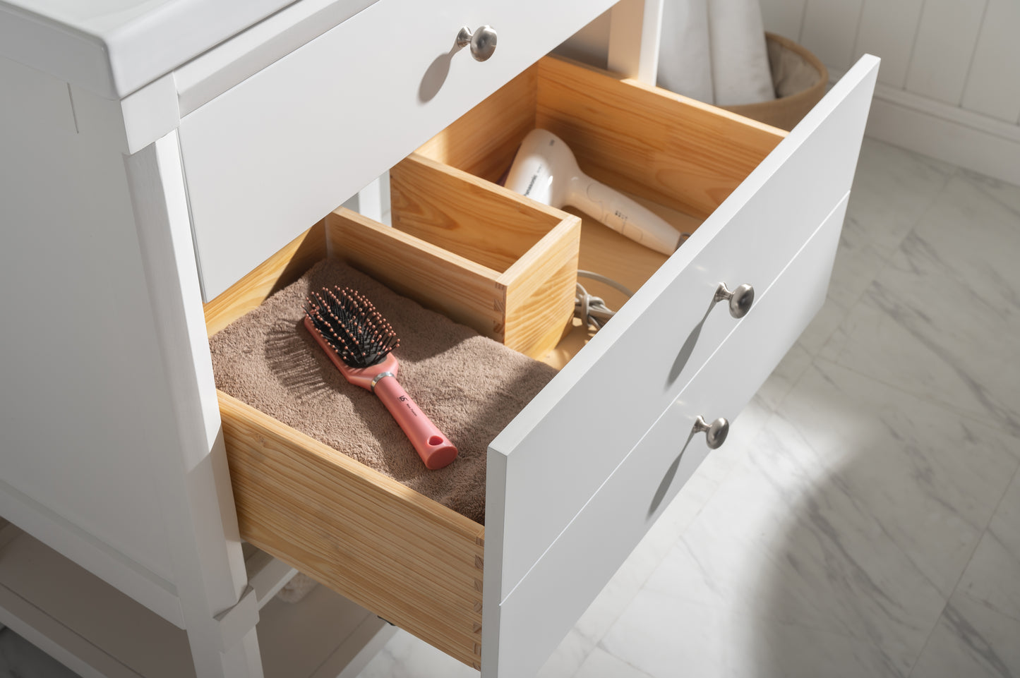 Logan 30" Single Sink Vanity In White