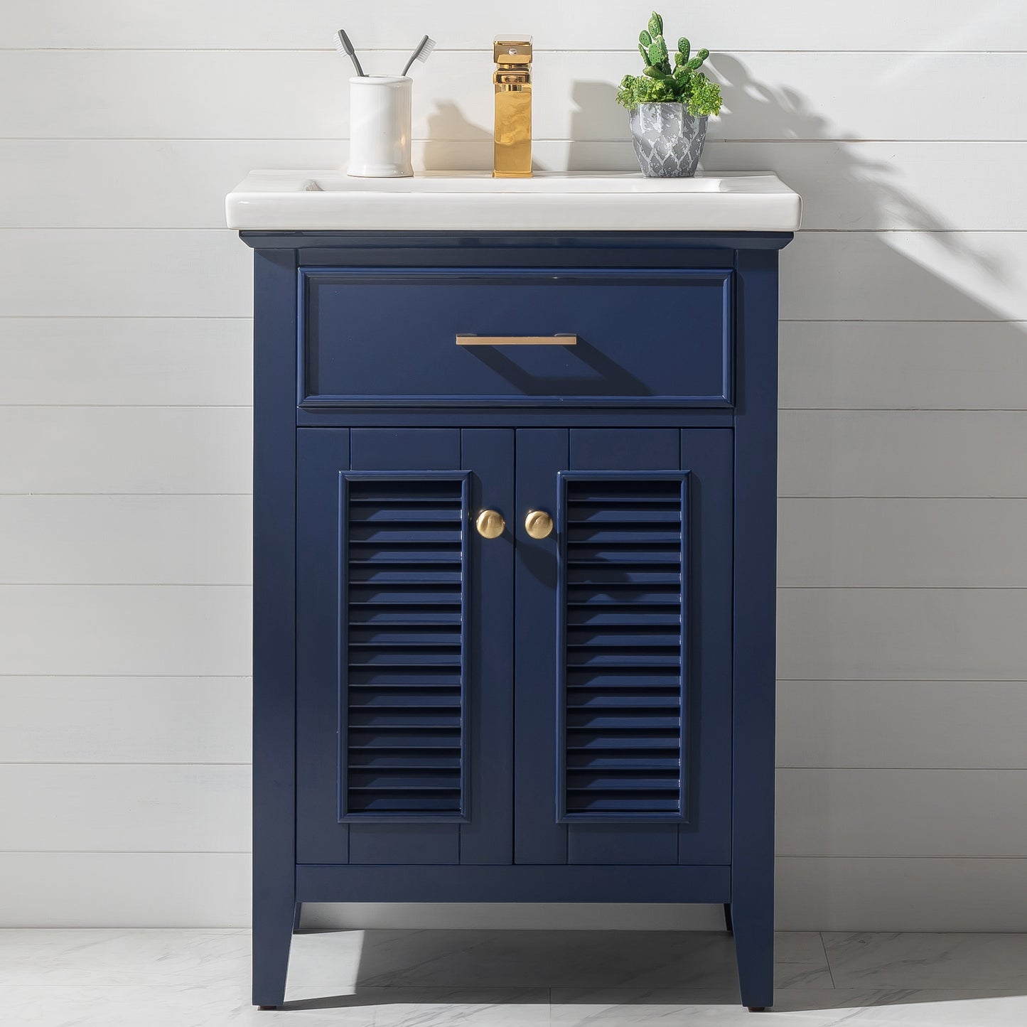 Cameron 24" Single Sink Vanity In Blue