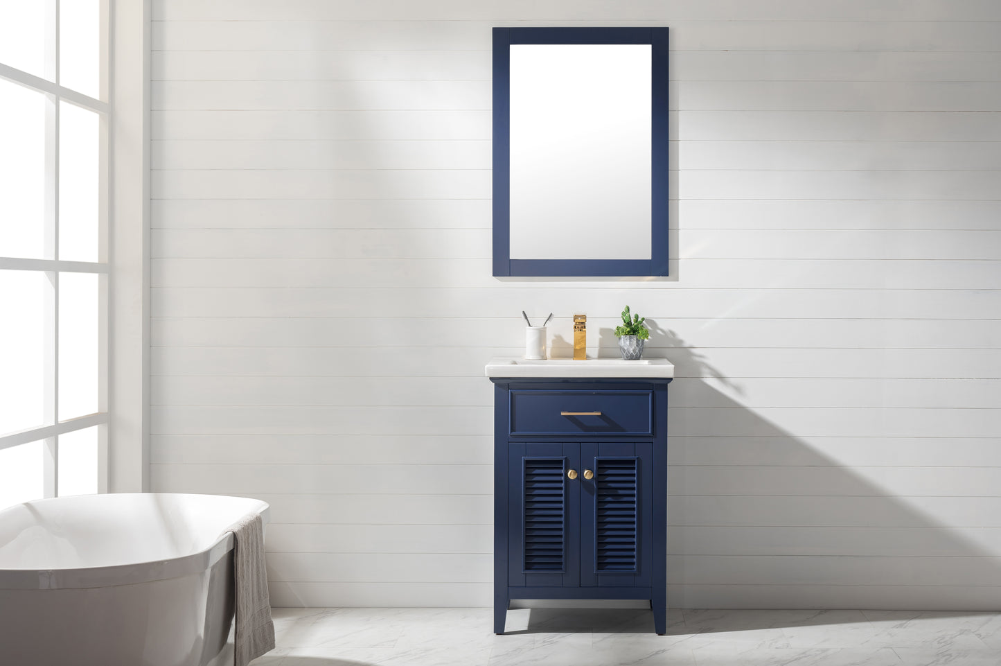 Cameron 24" Single Sink Vanity In Blue