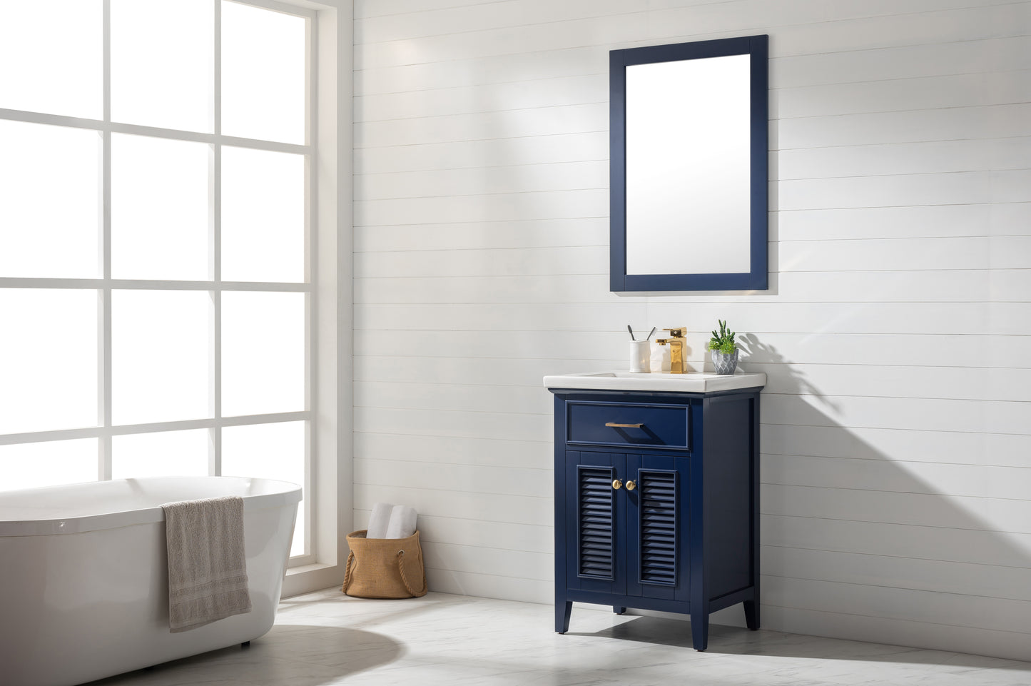 Cameron 24" Single Sink Vanity In Blue