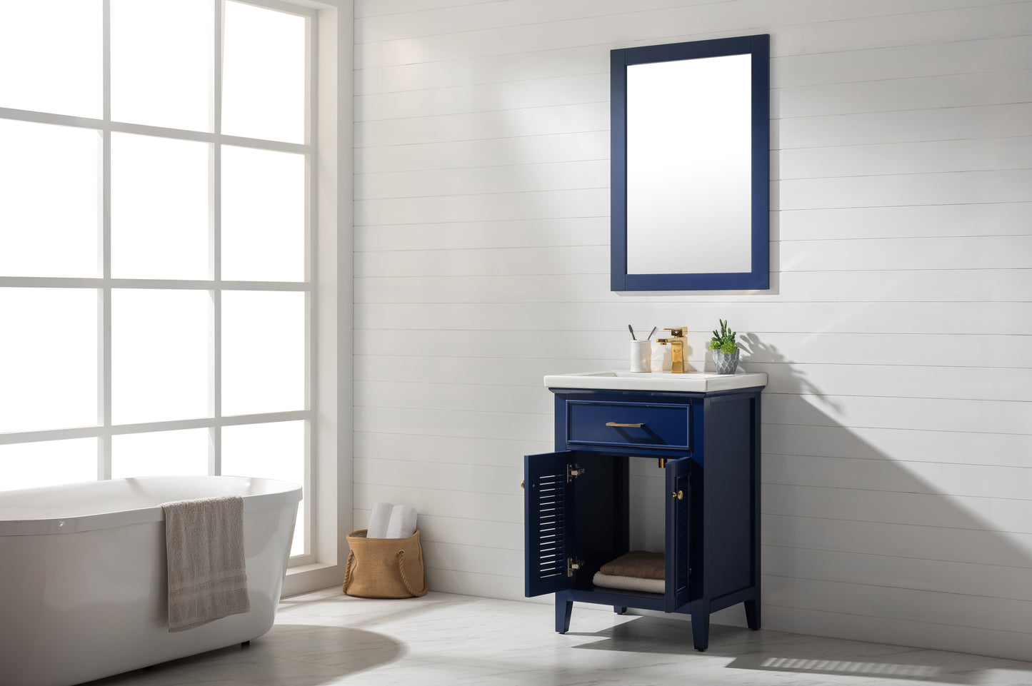 Cameron 24" Single Sink Vanity In Blue