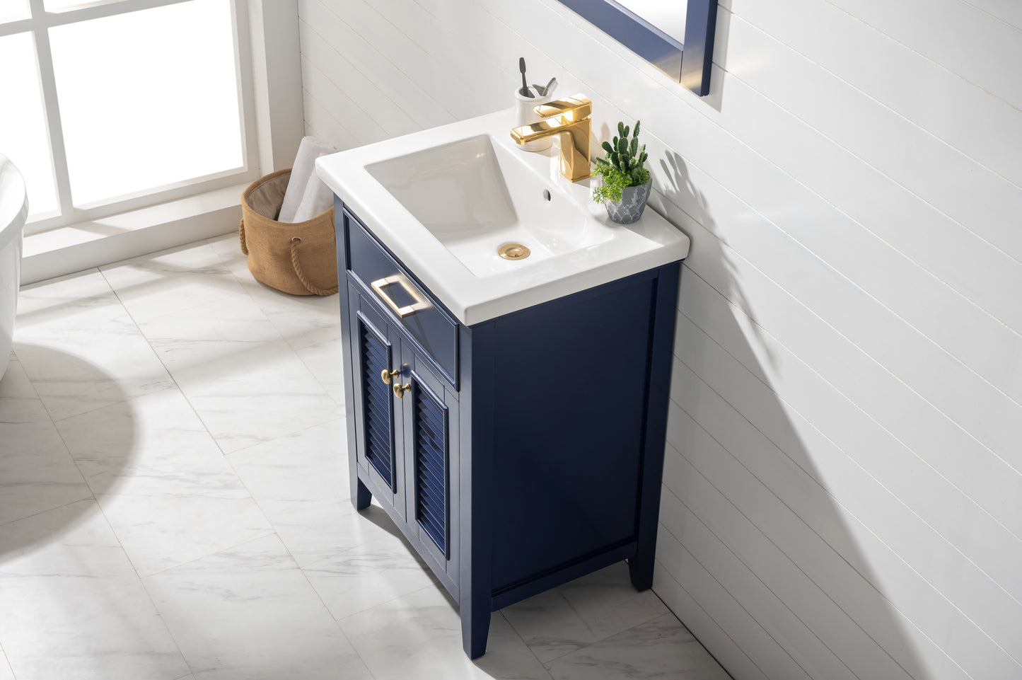 Cameron 24" Single Sink Vanity In Blue