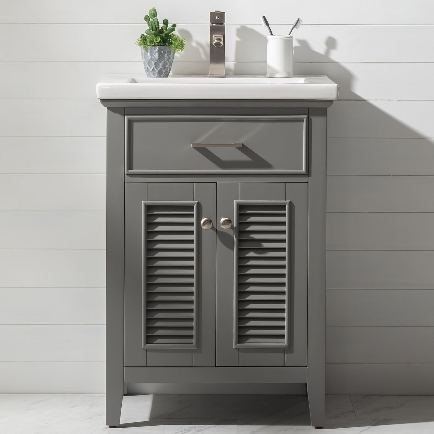 Cameron 24" Single Sink Vanity In Gray