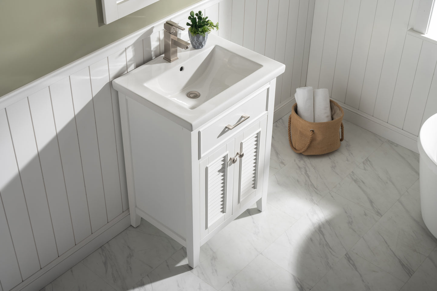 Cameron 24" Single Sink Vanity In White