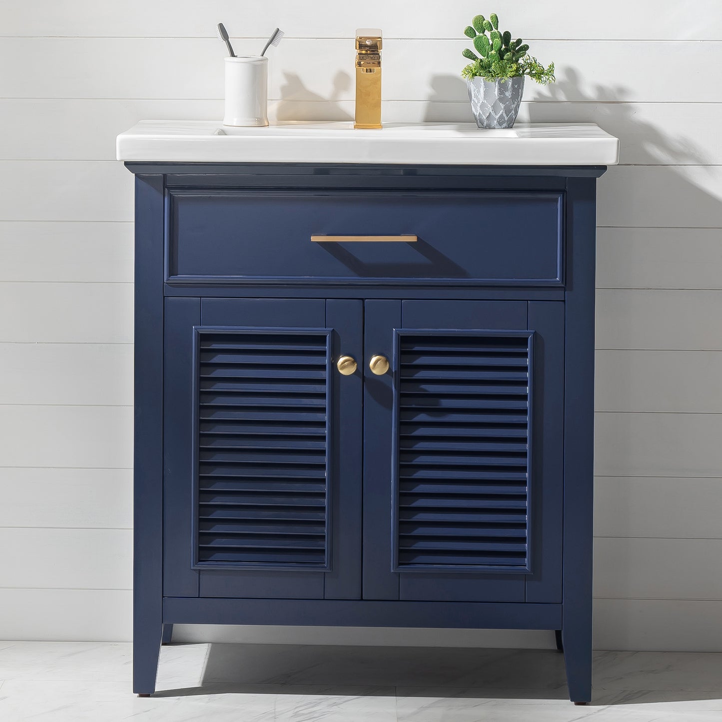 Cameron 30" Single Sink Vanity In Blue