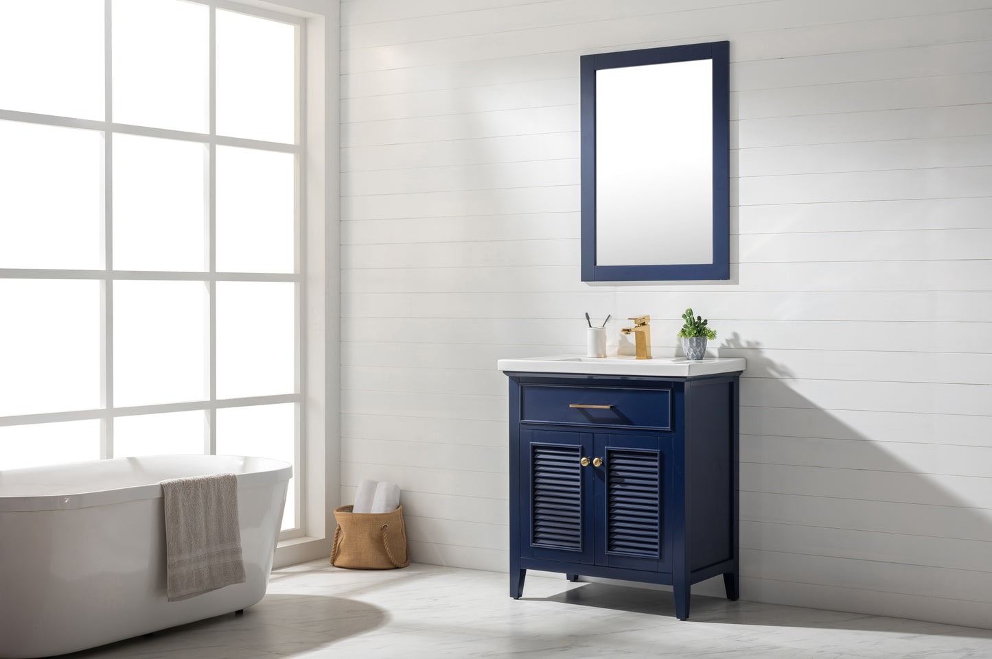 Cameron 30" Single Sink Vanity In Blue