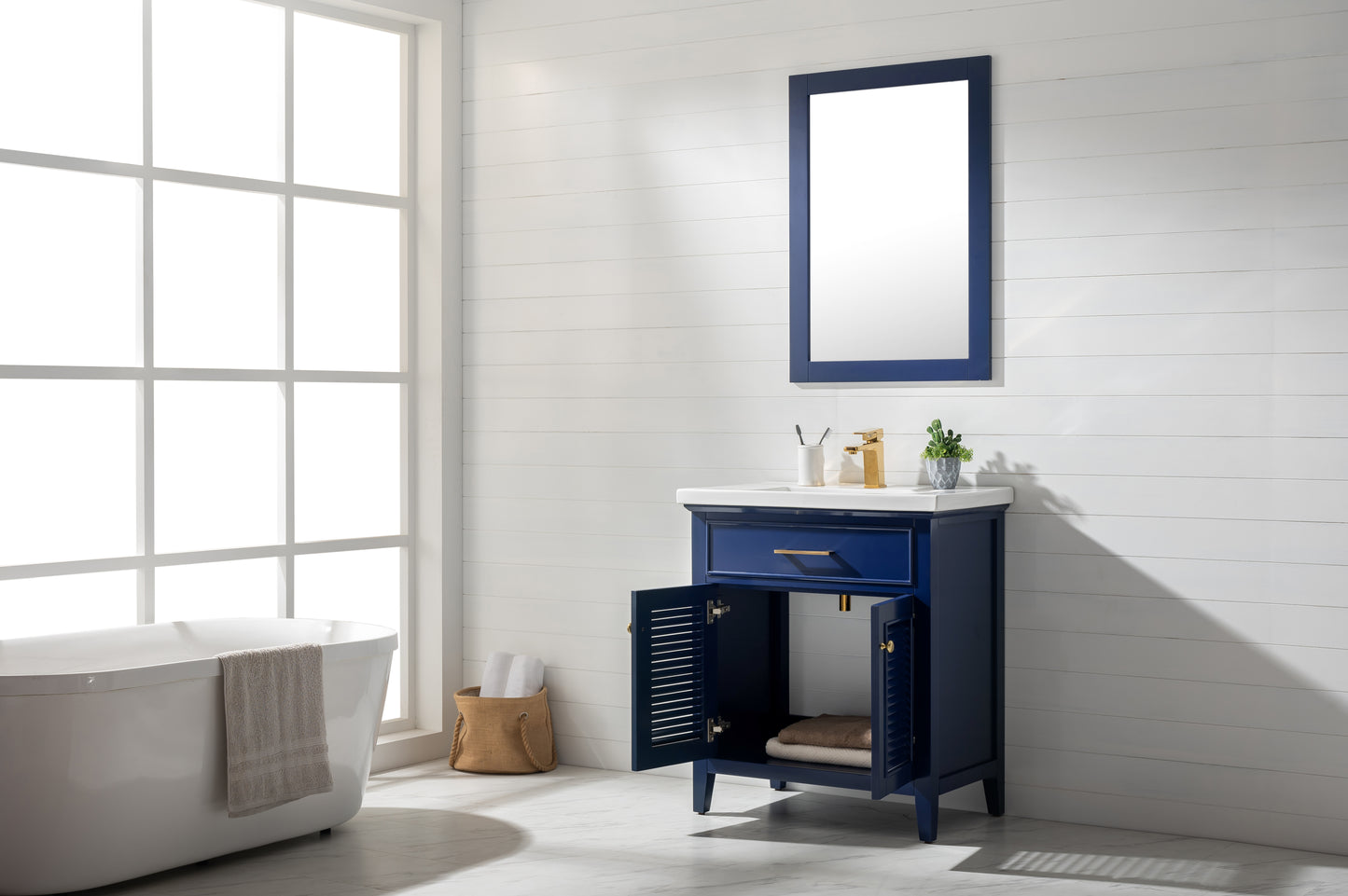 Cameron 30" Single Sink Vanity In Blue