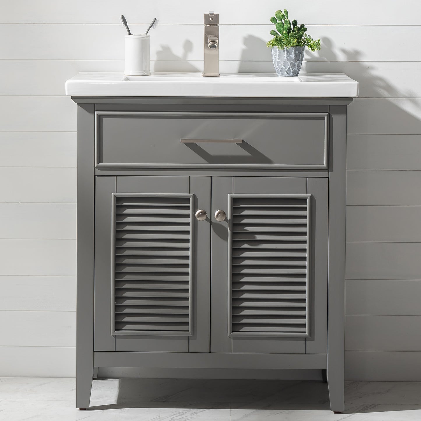Cameron 30" Single Sink Vanity In Gray