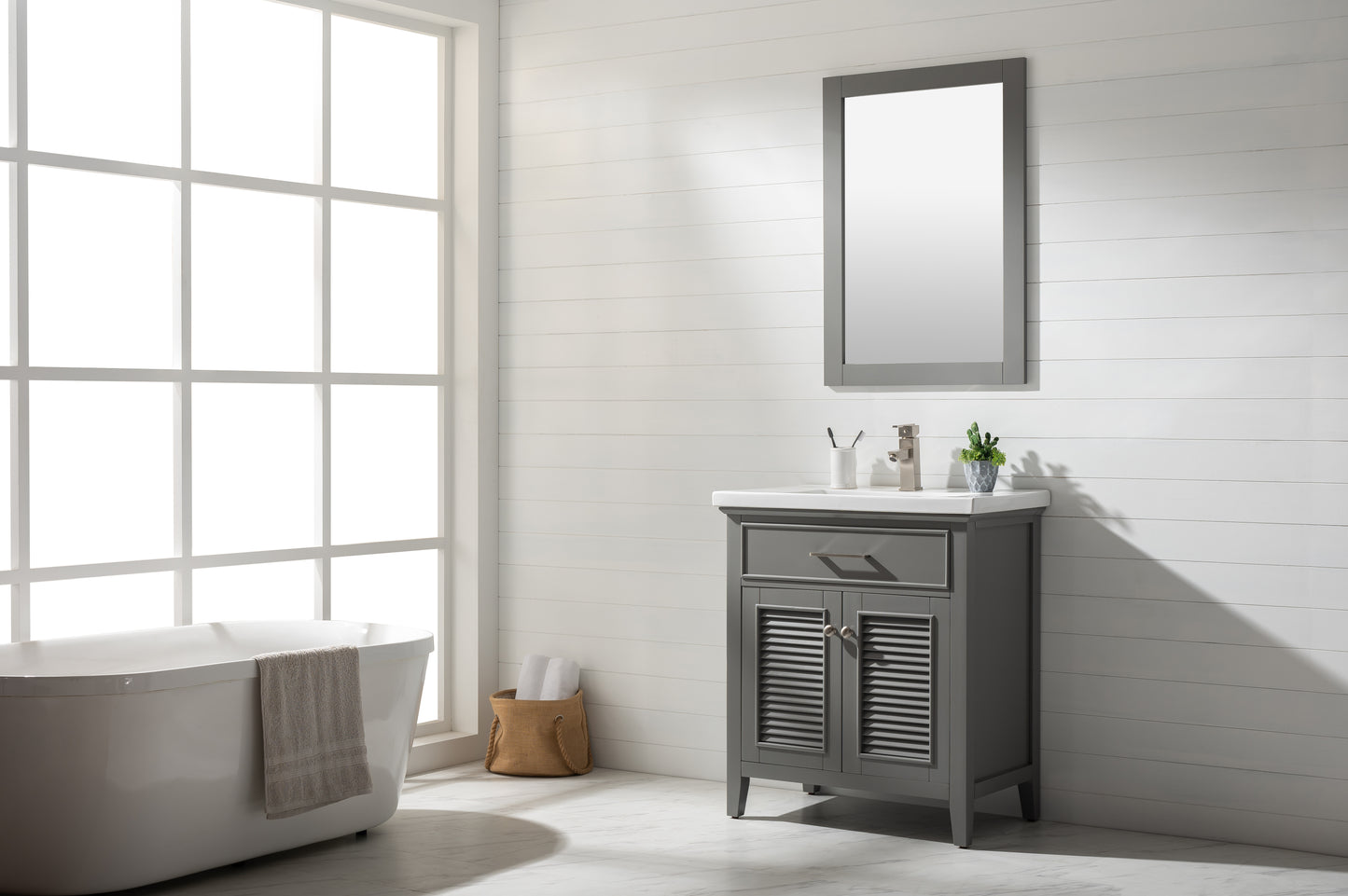 Cameron 30" Single Sink Vanity In Gray
