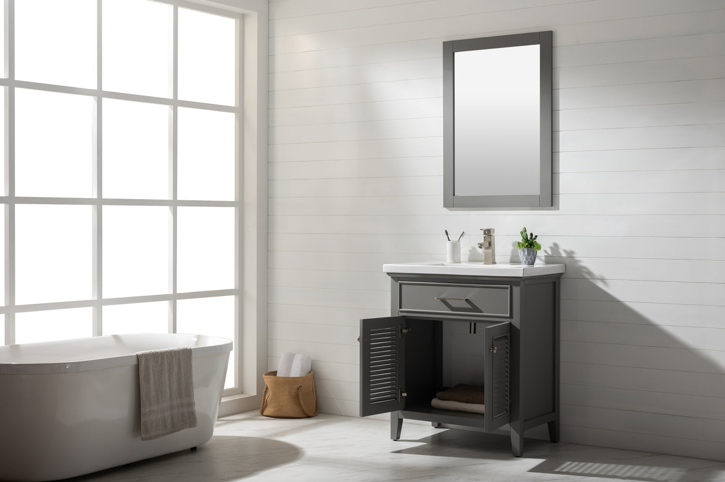 Cameron 30" Single Sink Vanity In Gray