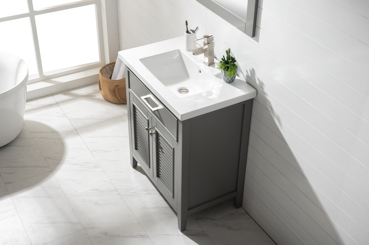 Cameron 30" Single Sink Vanity In Gray