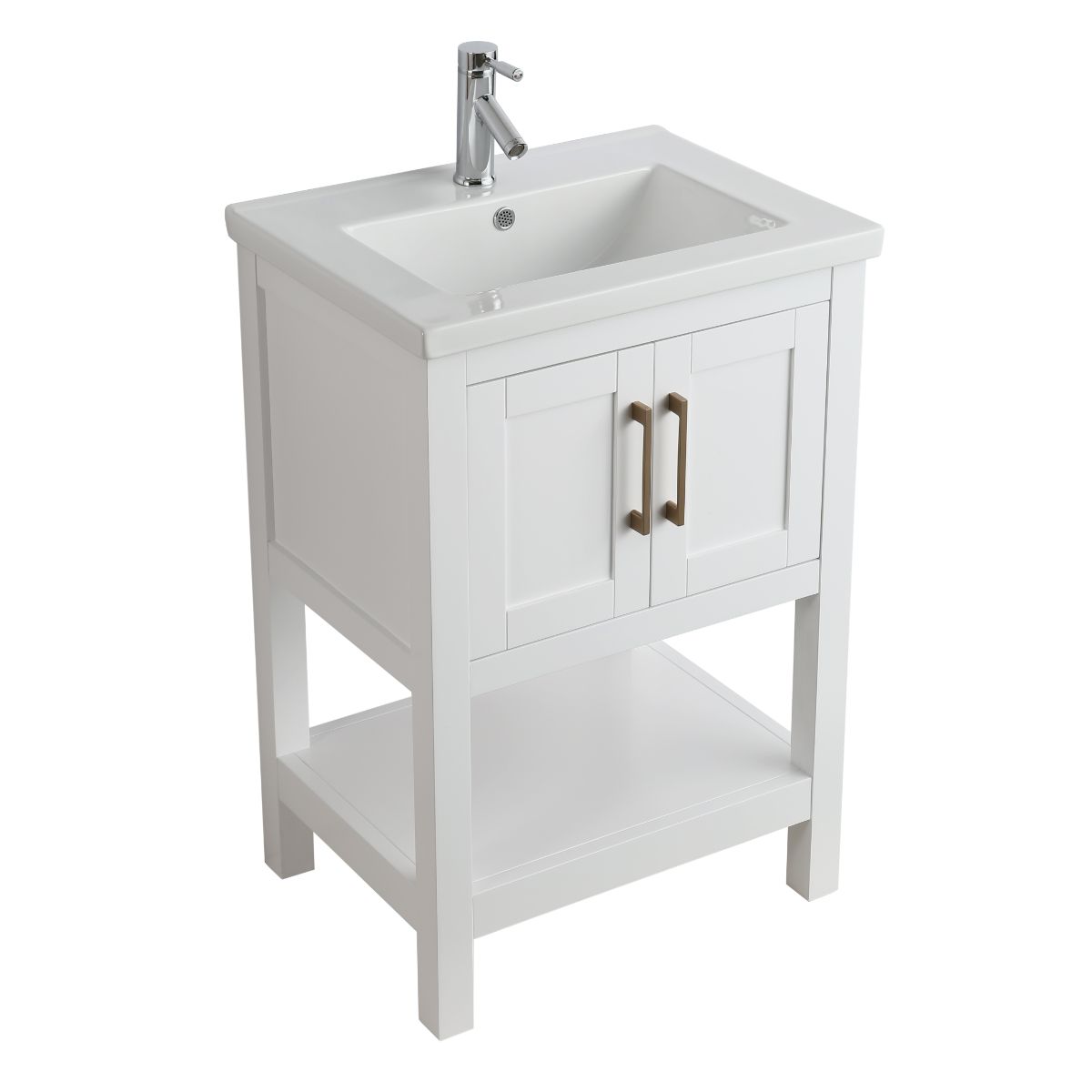 Alissa 24" Single Sink Vanity in White