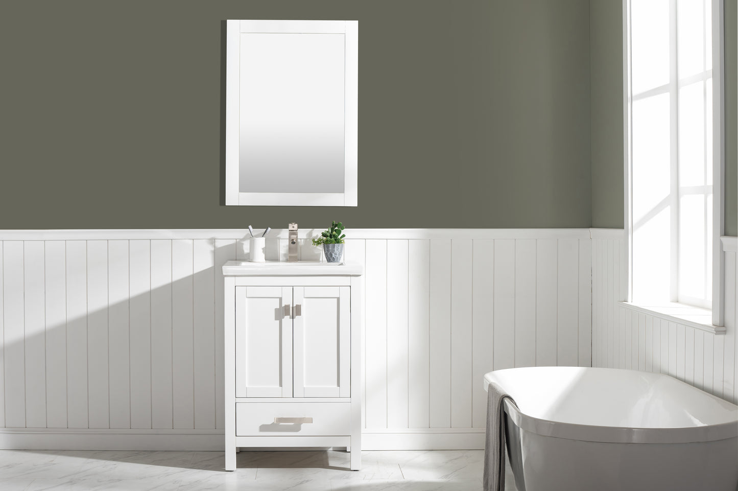 Valentino 24" Single Vanity in White